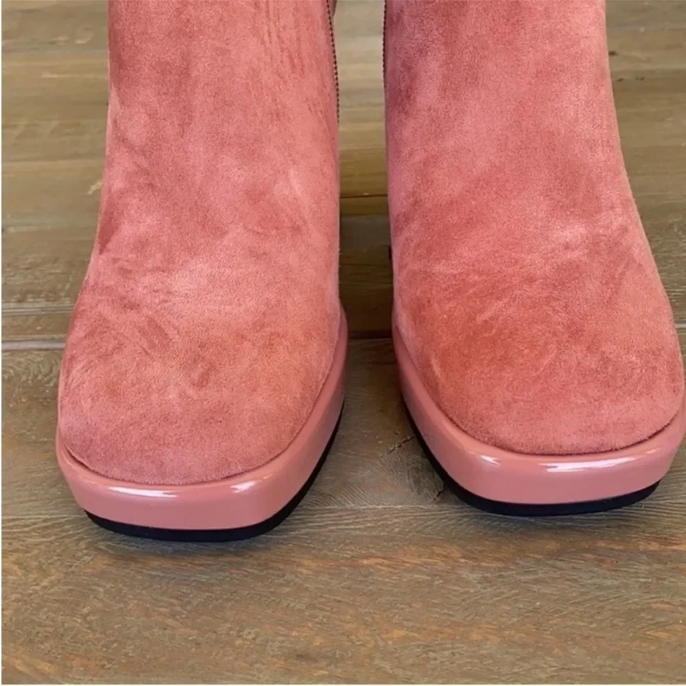 Free People Mary Kate Platform Ankle Boot Coral NWOB US 7.5